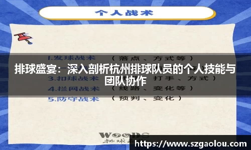 排球盛宴：深入剖析杭州排球队员的个人技能与团队协作