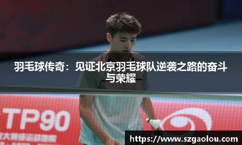 羽毛球传奇：见证北京羽毛球队逆袭之路的奋斗与荣耀