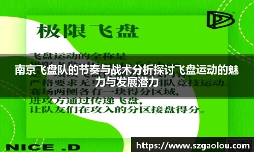 南京飞盘队的节奏与战术分析探讨飞盘运动的魅力与发展潜力